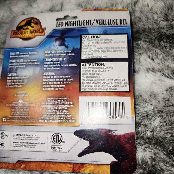 New Jurassic World TREX LED Nightlight - Picture 3 of 4